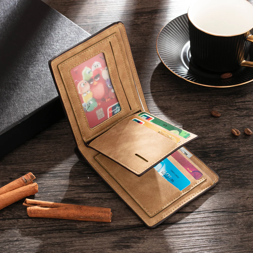 Jared Personalized Photo Fashion Wallet, PU Leather, 12X10cm, 1.8cm thick - Image 3
